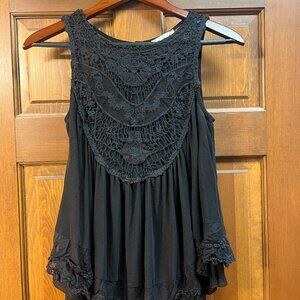 Black Lace Blouse from Altar'd State